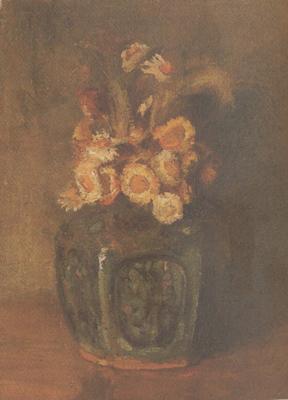 Vincent Van Gogh Ginger Jar filled with chrysanthemums (nn04) oil painting image